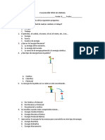 Evaluación Tipos de Energia