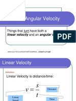 Linear and Angular Velocity