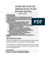 Cómo Hacer Un Plan de Contingencia en El Plan de Marketing Digital