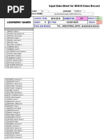 Subject G11-Goodyear Tvl-Ia Eclassrecord 1stsem 2018-19