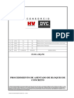 CR 001-Arq-P01 Procedimiento de Asentado de Bloques de Concreto v03