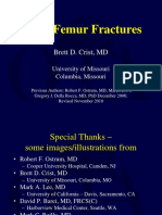 Distal Femur Fractures: Brett D. Crist, MD