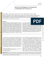 Tetrahydrocannabinol and Endogenous Cannabinoid Anandamide Directly Potentiate The Function of Glycine Receptors