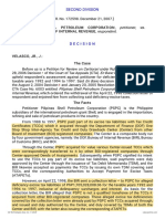 Petitioner Vs Vs Respondent: Second Division