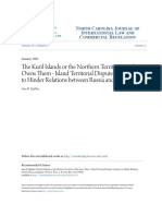 The Kuril Islands or The Northern Territories: Who Owns Them - Island Territorial Dispute Continues To Hinder Relations Between Russia and Japan