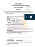 CHED Application Form