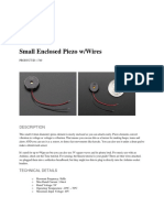 Small Enclosed Piezo W/wires: Description