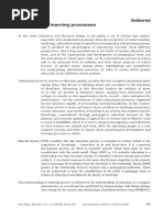 Editorial Teaching and Learning Processes: Educ. Pesqui., São Paulo, v. 41, N. 3, P. 589-600, Jul./set. 2015