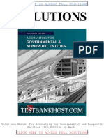 Solution For Accounting For Governmental and Nonprofit Entities 18th Edition by Reck PDF