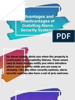 Advantages and Disadvantage of Security System