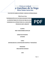 Facultad de Comercio Exterior Y Negocios Internacionales TEMA: Plan de Tesis