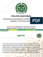 Protocolo de Seguridad y Prevencion para El Ingreso de Instalaciones