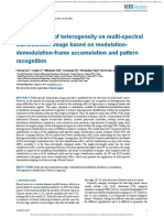 Classification of Heterogeneity On Multi-Spectral Transmission Image Based On Modulation-Demodulation-Frame Accumulation and Pattern Recognition