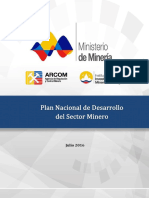 Plan Nacional Del Setor Minero