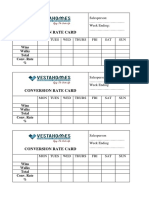 A - Conversion Rate Card