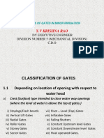 Designs of Gates in Minor Irrigation