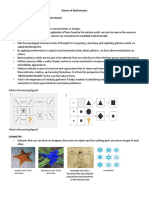 Handout - Nature of Mathematics