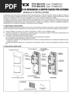 Istruzioni Antifurto Perimetrale Takex MS-12TE (ITA) PDF