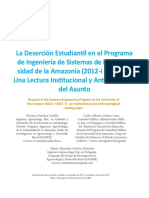 La Deserción Estudiantil en El Programa de Ingeniería de Sistemas de La Universidad de La Amazonia