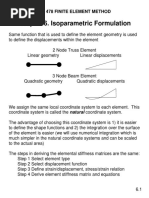 Chapter 6. Isoparametric Formulation: Me 478 Finite Element Method