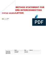 MS For Blowers Interconnecting Pipes Demolation