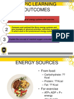 Energy Systems ATP CYCLE