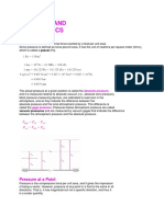 Pressure and Fluid Statics