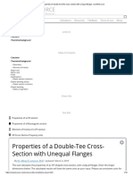 Properties of Double-Tee Cross-Section With Unequal Flanges