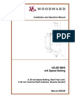 Installation and Operation Manual: Ug-8D Mas Ma Speed Setting