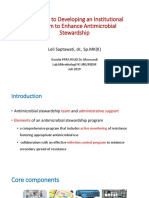 Strategies To Developing An Institutional Program To Enhance Antimicrobial Stewardship