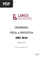 Ordenanza-2019 Lanus Fiscal Impositiva