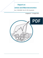 Report On Microeconomics and Macroeconomics: Reshmy Raphy - 1150100545 - Sec B - SPA Vijayawada