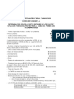 Proyeccion de Estados Financieros Ejercicio 