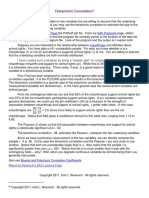 Tetrachoric Correlation: Statdata Page Sas Programs