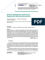 Actinic Granuloma With Focal Segmental Glomerulosclerosis