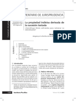 Silvia Morales Silva, La Propiedad Indivisa Derivada de La Sucesión Testada