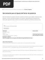 Herramienta para El Ajuste Del Factor de Potencia - Comisión Nacional para El Uso Eficiente de La Energía - Gobierno - Gob - MX