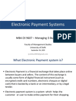 Electronic Payment Systems: MBA EX 9607 - Managing E-Business