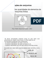 Problemas Sobre Quantidades de Elementos de Conjuntos Finitos