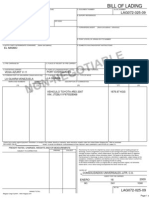 Bill of Lading LAG072-025-09