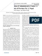 Optimal Location of Administrative Center: A Case Study of Province No. 1, Nepal