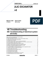 PC78US-8 Troubleshooting of Electrical System (E-Mode)