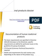 Medicinal Products Dossier