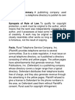 IP Feist Publication Vs Rural Telephone