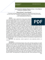 Value Engineering Approach in The Underpass Projects in Iran: A Case Study in Gachsaran Underpass Project