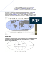 Great Circle North Pole South Pole Longitude: Meridian