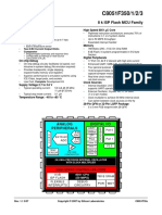 8 K ISP Flash MCU Family: Analog Peripherals High Speed 8051 C Core