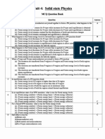 Physics MCQ Solid State Physics