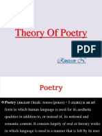 Theory of Poetry