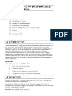 Unit 1 Introduction To Automobile Engineering: Structure